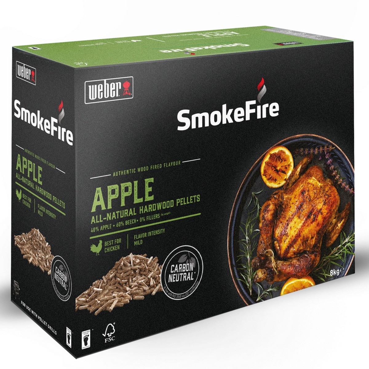 Smokefire Πέλλετ Ξύλου FSC Apple (Μηλιάς), 8kg– Weber®