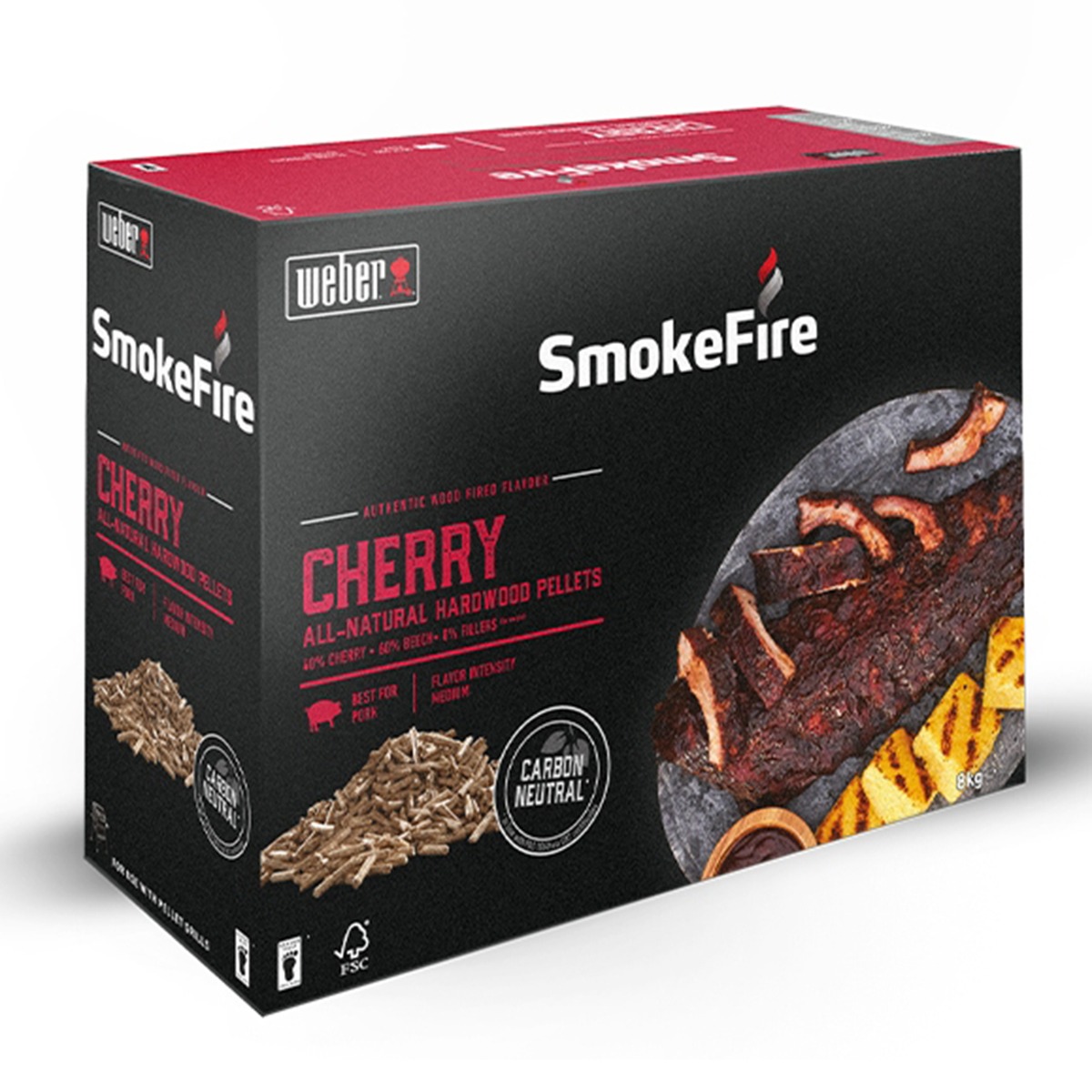 Smokefire Πέλλετ Ξύλου FSC Cherry (Κερασιάς), 8kg– Weber®