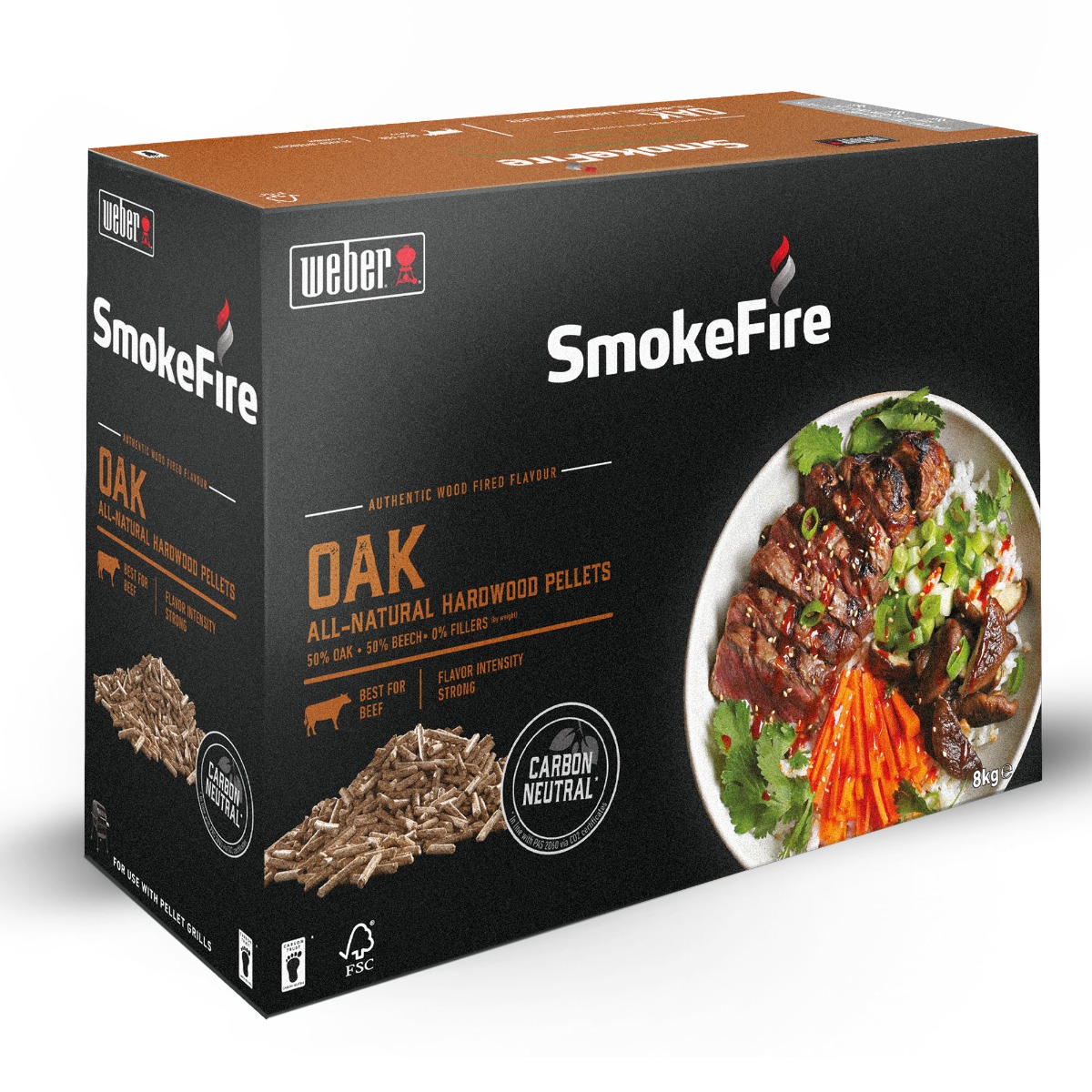 Smokefire Πέλλετ Ξύλου FSC Oak (Βελανιδιά), 8kg– Weber®