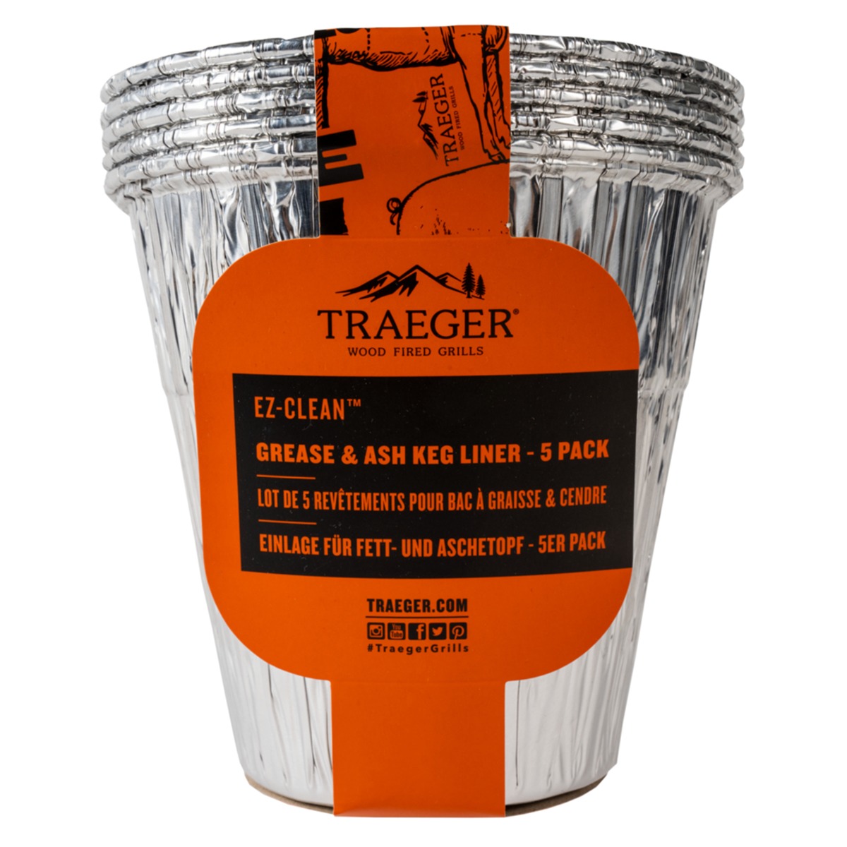 EZ-Clean Grease & Ash Keg Liner (5pcs) - Traeger®