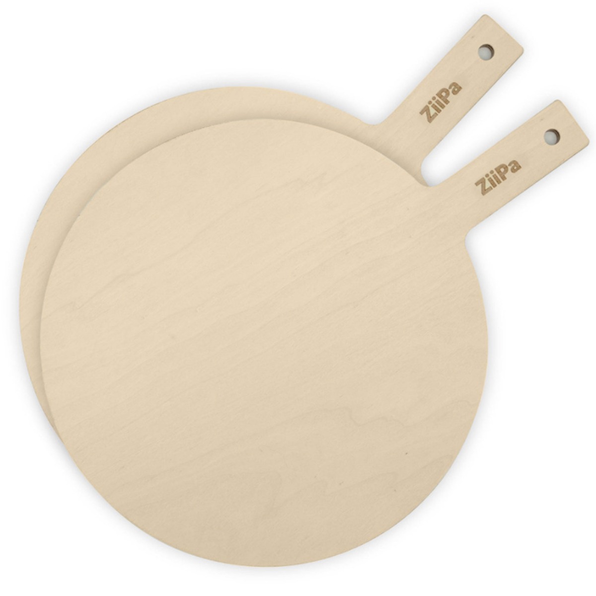 Round Wooden Pizza Boards (2pcs) – ZiiPa®