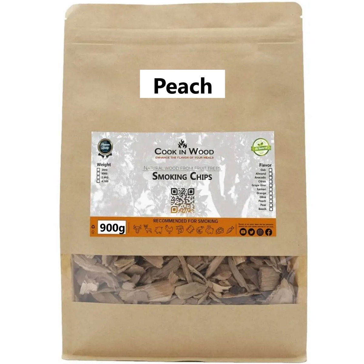 Ξύλα καπνίσματος Ροδακινιάς (Peach) – Cook In Wood®