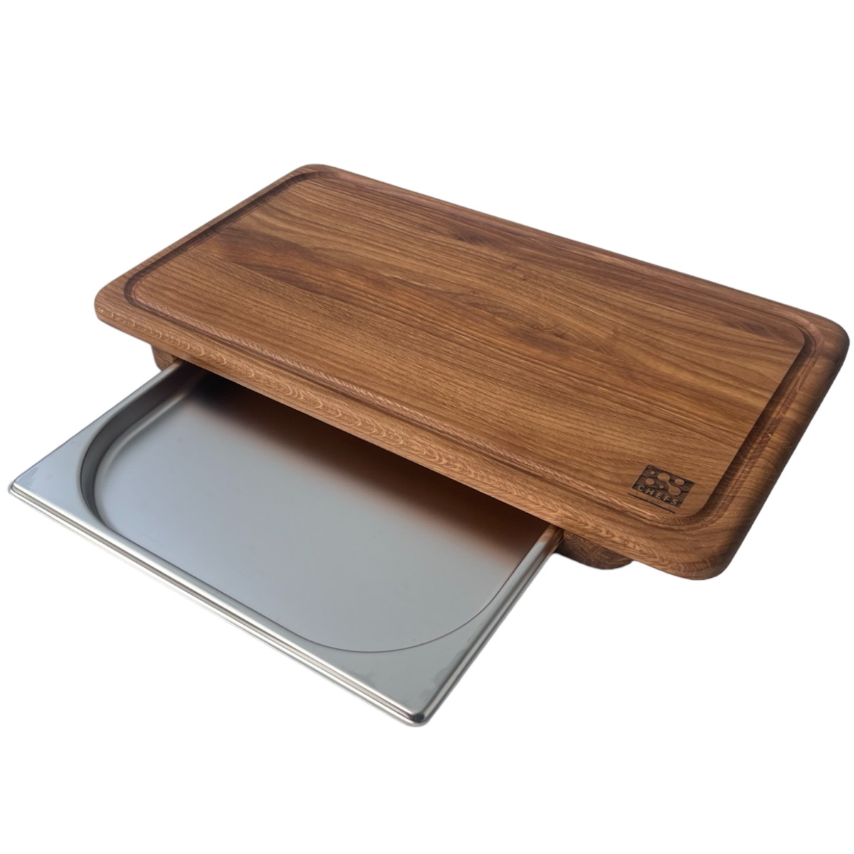 Wooden Cutting Board 51x28 cm with tray, Numi – Chef’s Soul®
