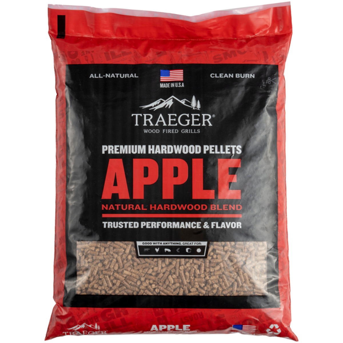 Πέλλετ Apple (Μηλιάς), 9kg - Traeger®