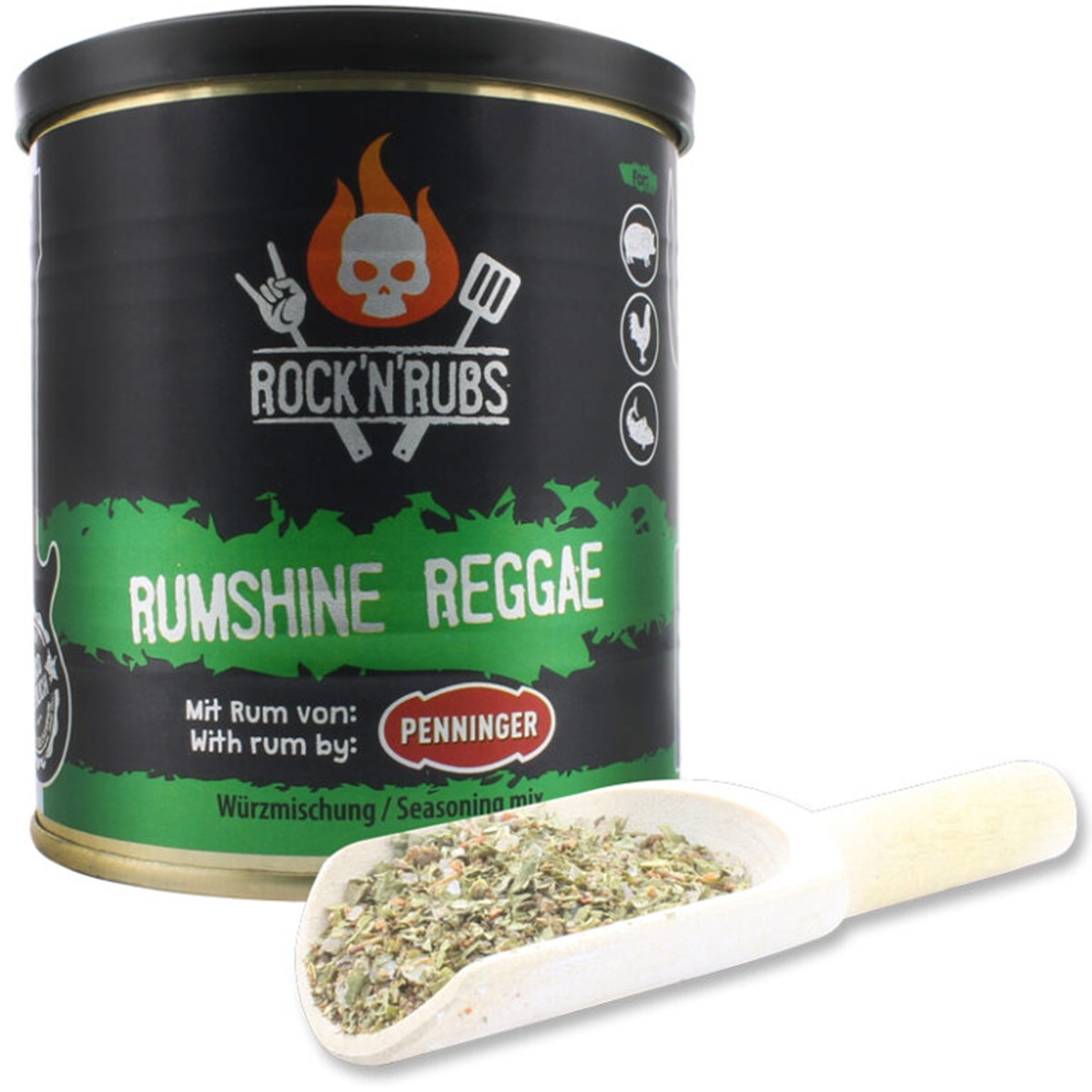 Μπαχαρικά Rumshine Reggae, 90g – Rock n’ Rubs®