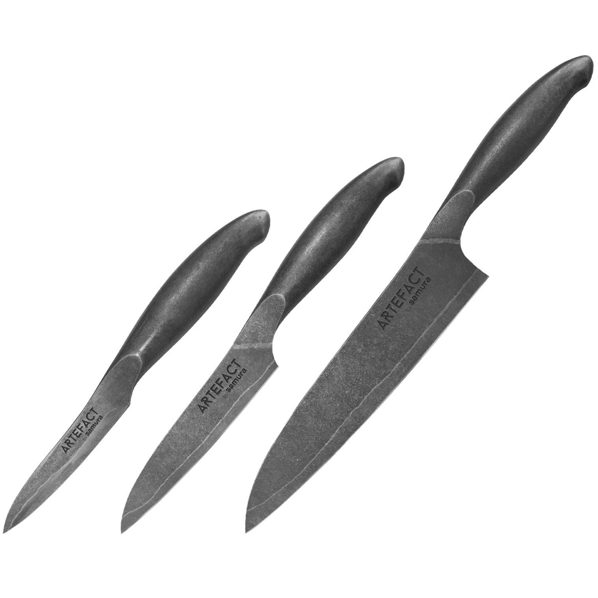 Set of 3pcs Knives, ARTEFACT - SAMURA®️