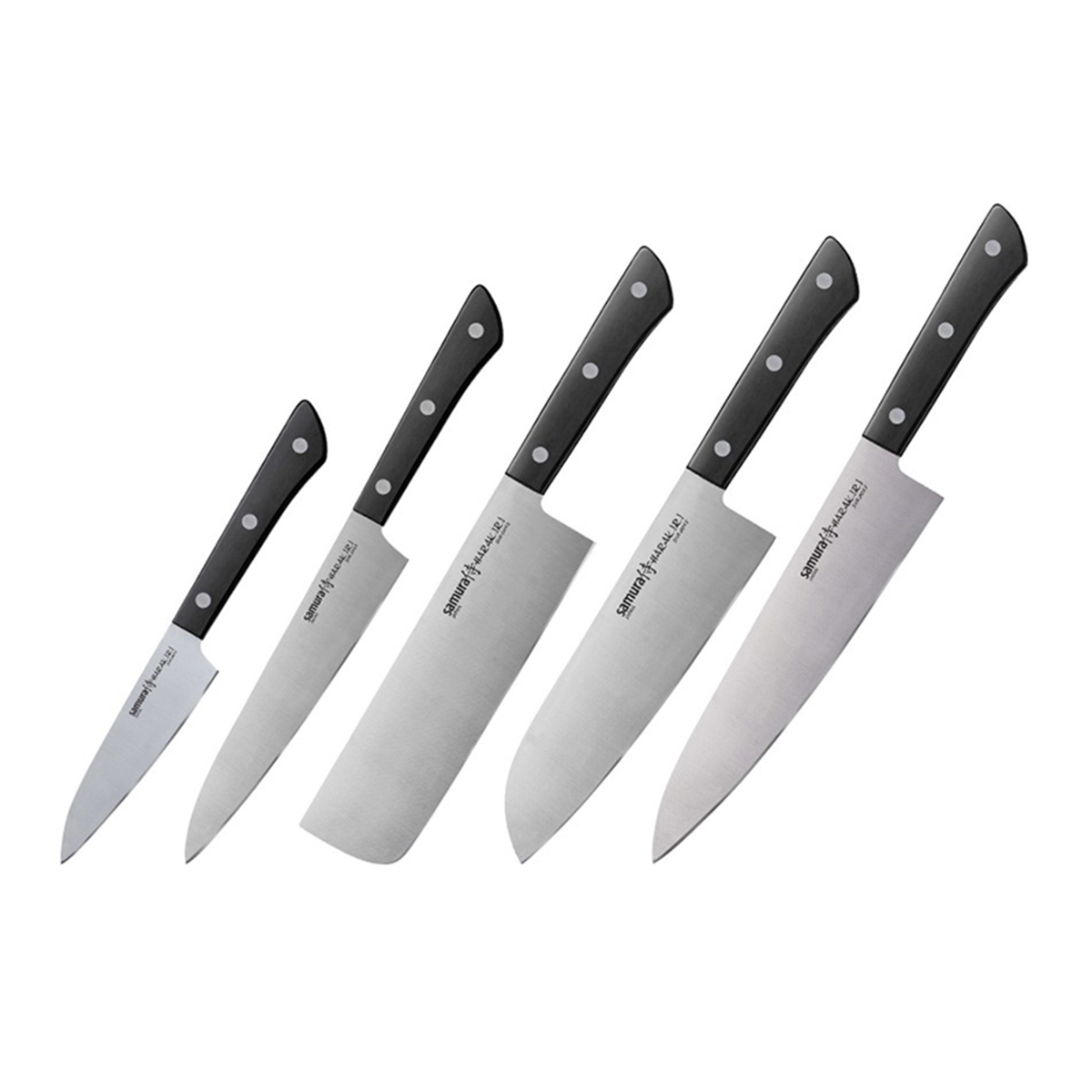 Set of 5 pcs Knives, HARAKIRI - SAMURA®️