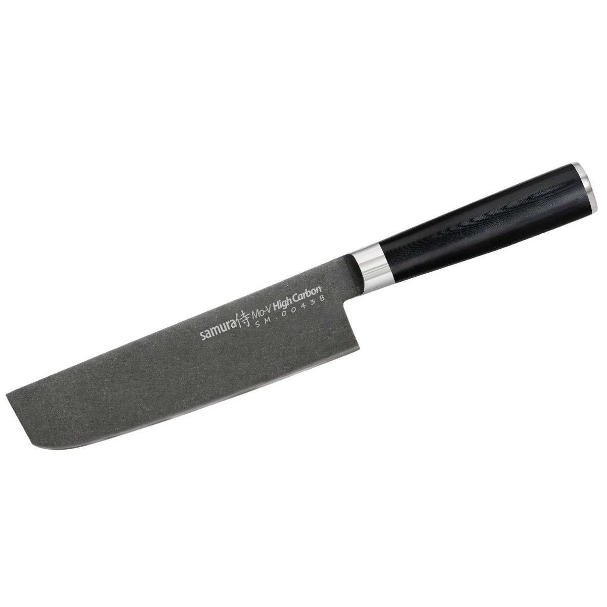 Nakiri Knife 16.7cm, MO-V STONEWASH - SAMURA®️