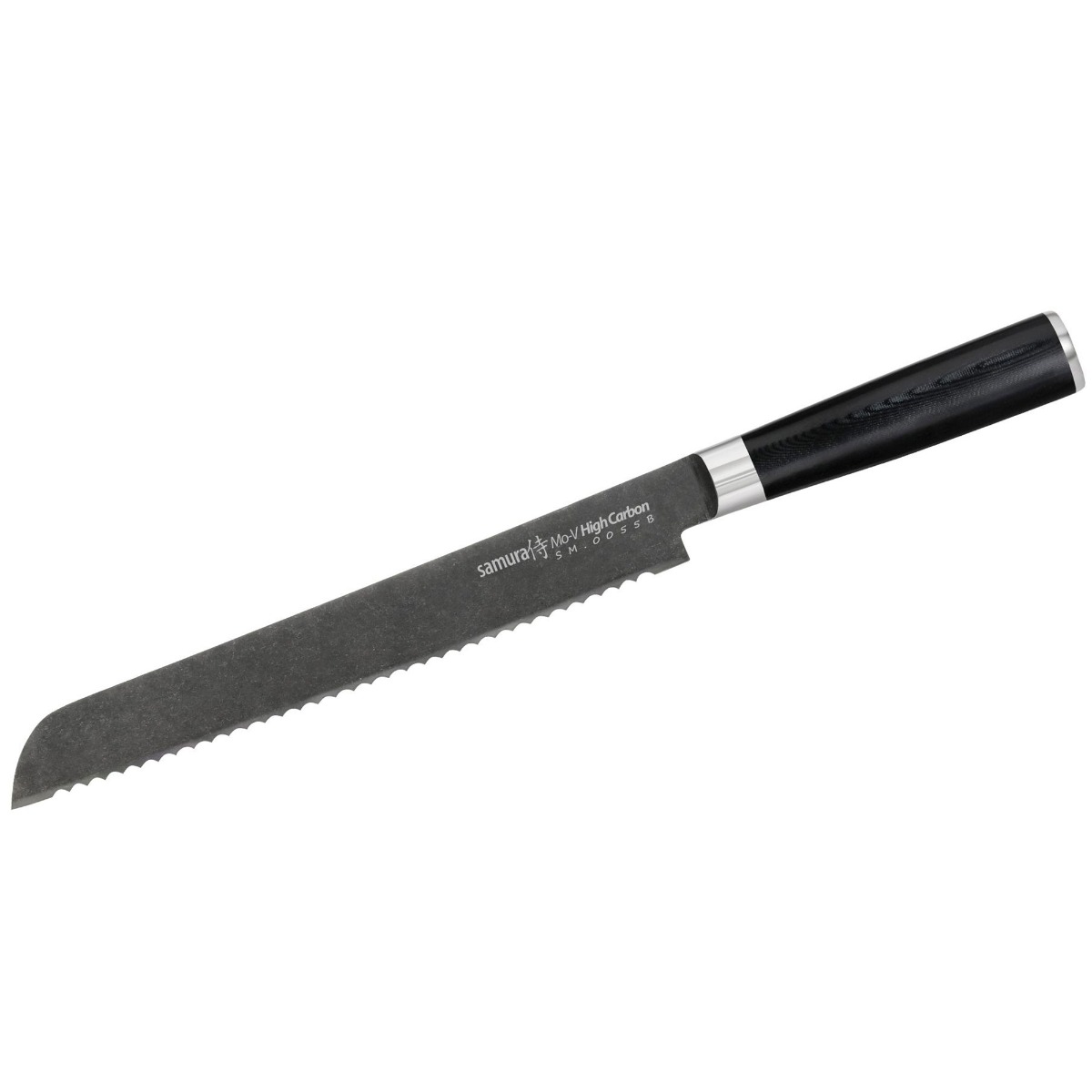 Bread Knife 23cm, MO-V STONEWASH - SAMURA®