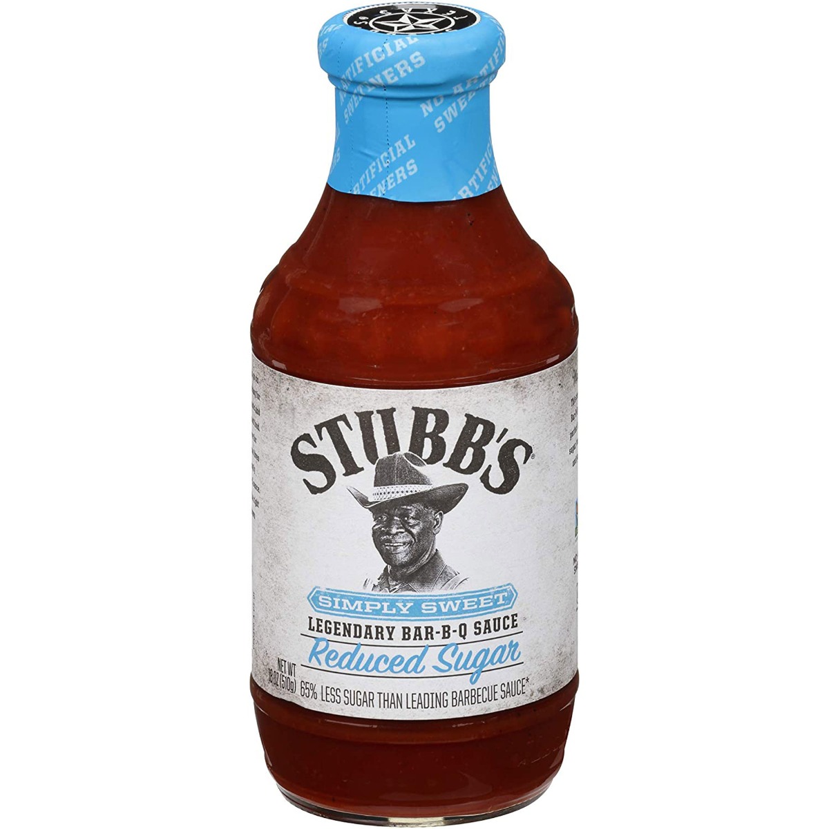 Σάλτσα Simply Sweet Legendary Bar-B-Q Sauce (Reduced Sugar), 510g - Stubb's®️