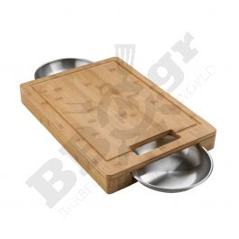 Cutting board with Stainless steel bowls, PRO - Napoleon® 