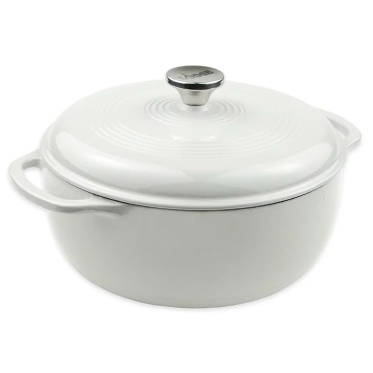 Enamelled Cast Iron Dutch Oven (5,68 lt), White (Oyster) - Lodge®